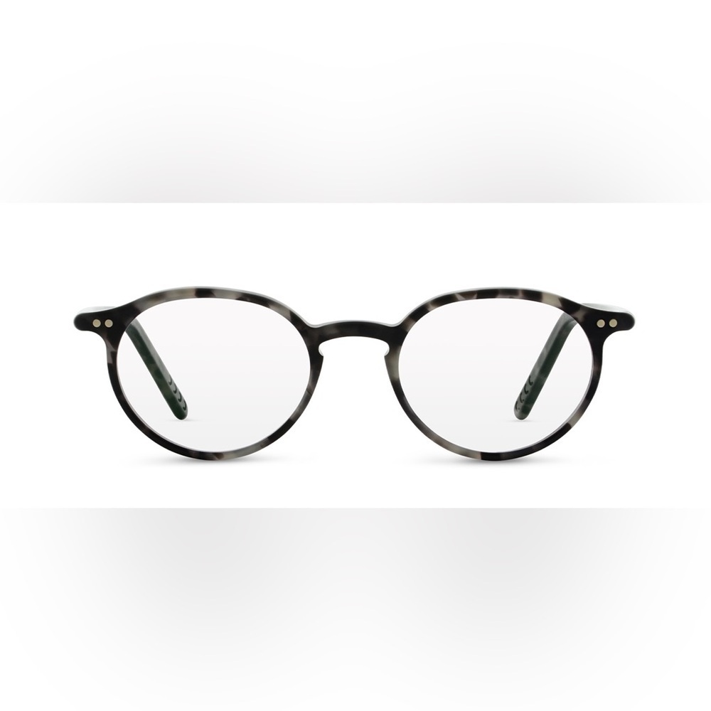 Lunor “Steve Jobs” black havana matte A5 215 round acetate eye glasses - Picture 3 of 7
